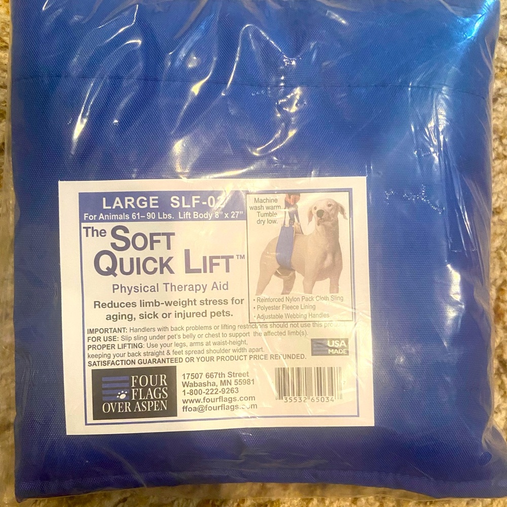 Dog Lift Harness Physical Therapy Aid - Large